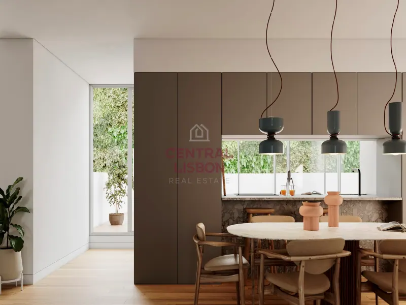 Apartamento T2+1 com vista para o rio Tejo no Infante Residences, Estrela, Lisboa