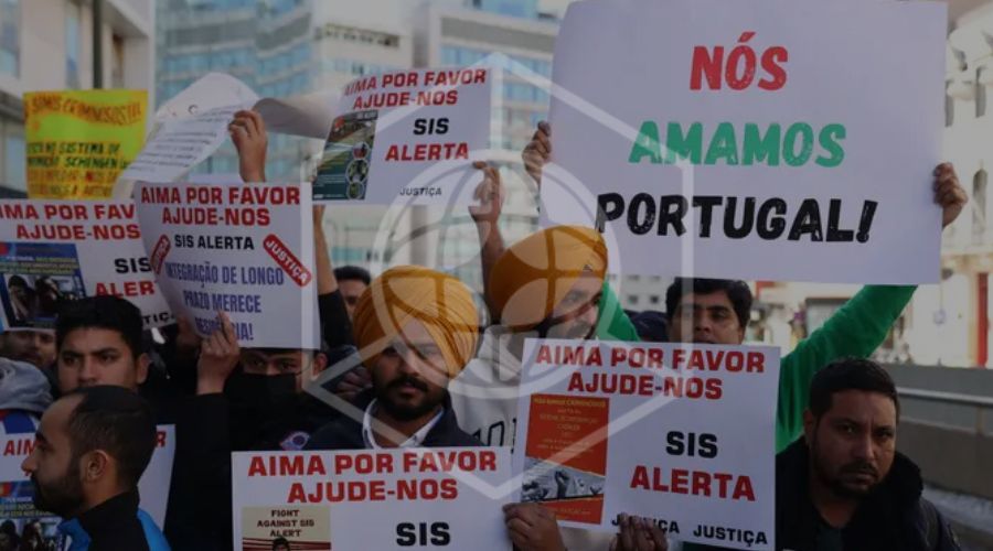 Immigration rights demonstration in Lisbon — 2024 protest